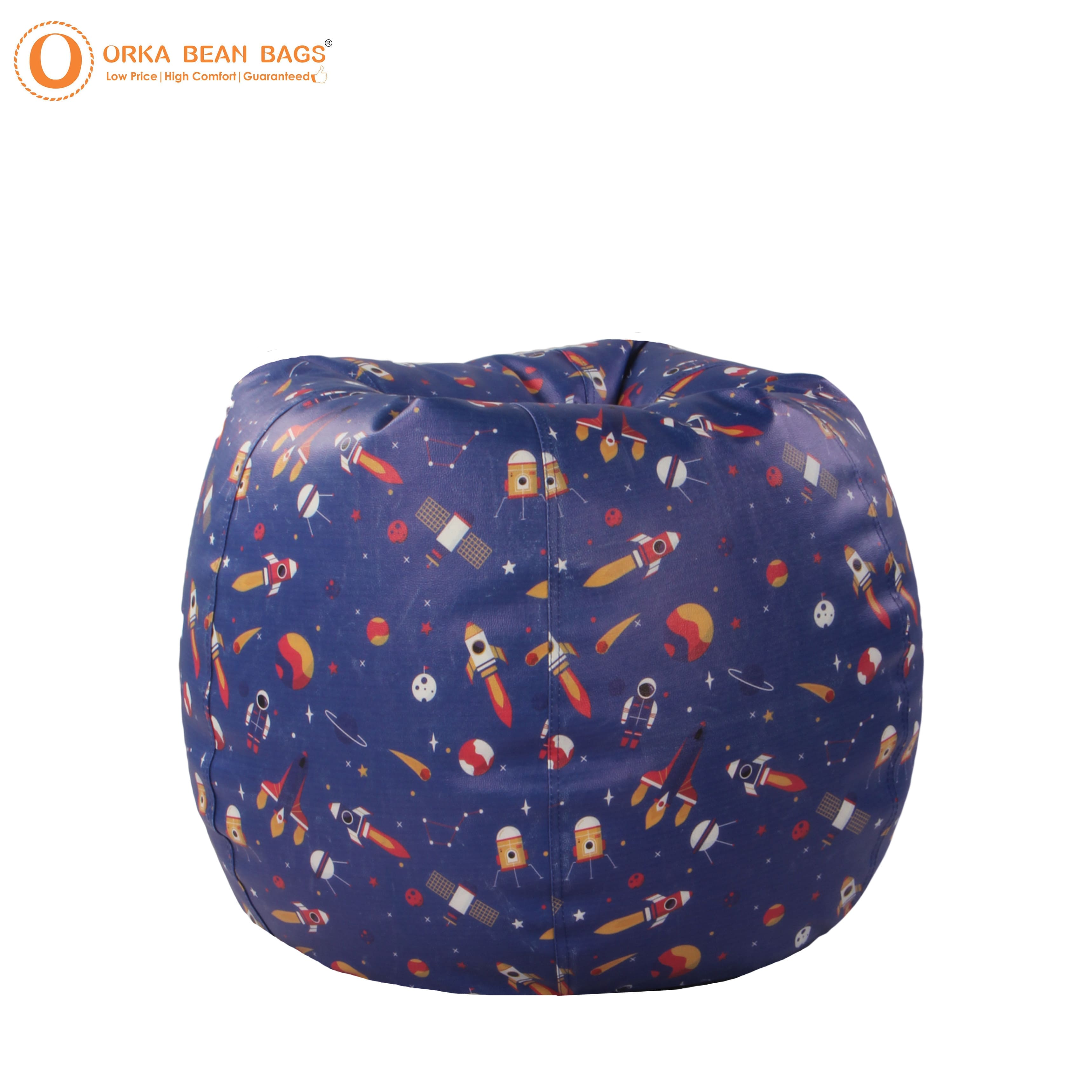 Orka Digital Printed XXXL Bean Bag Filled With Beans view 5